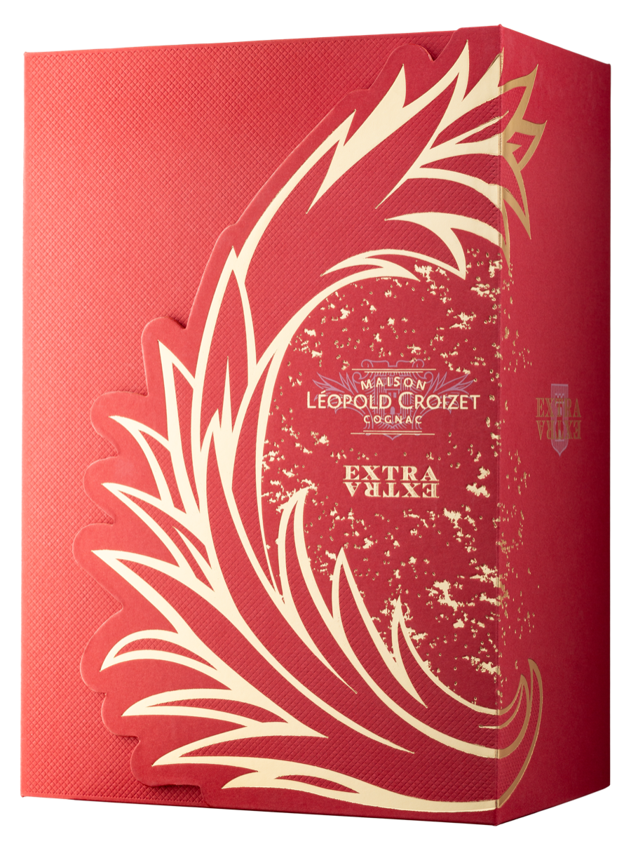 Coffret rouge Cognac Léopold Croizet Extra Coffret rouge Cognac Léopold Croizet Extra